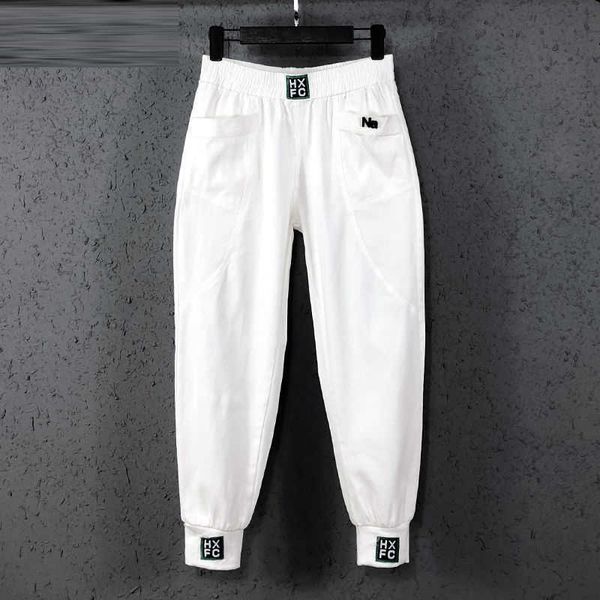 arrival spring summer korea fashion women elastic waist loose white jeans all-matched casual cotton denim harem pants s982 210616, Blue
arrival spring summer korea fashion women elastic waist loose white jeans all-matched casual cotton denim harem pants s982 210616, Blue