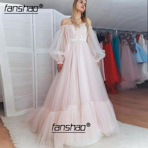 illusion tulle simple prom dresses puffy sleeves boat neck appliques vestido de festa special occasion gowns with lace up back, White;black
illusion tulle simple prom dresses puffy sleeves boat neck appliques vestido de festa special occasion gowns with lace up back, White;black