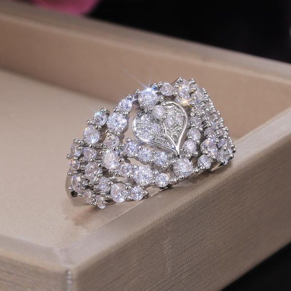 wedding rings huitan luxury full pave cz heart shape ring for women silver color/gold color elegant perfect quality jewelry, Slivery;golden
wedding rings huitan luxury full pave cz heart shape ring for women silver color/gold color elegant perfect quality jewelry, Slivery;golden