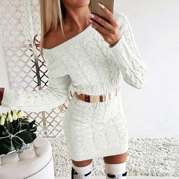casual dresses bodycon mini sweater dress women knitwear autumn fashion winter black yellow white warm knitted 2021, Black;gray
casual dresses bodycon mini sweater dress women knitwear autumn fashion winter black yellow white warm knitted 2021, Black;gray