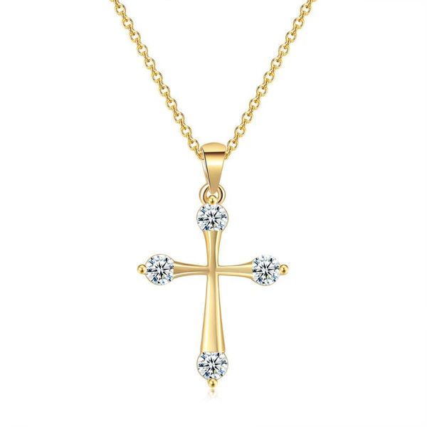fashion cubic zircon crystal cross chore necklace korean style gold chain exquisite crystal neckalce for women girls jewelry, Silver
fashion cubic zircon crystal cross chore necklace korean style gold chain exquisite crystal neckalce for women girls jewelry, Silver