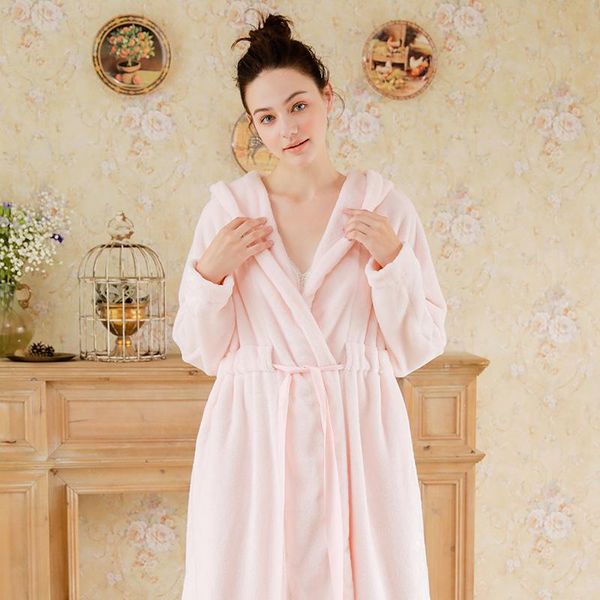 women's sleepwear winter thicken flannel hooded robe long sleeve bathrobe vintage princess loose nightwear, Black;red
women's sleepwear winter thicken flannel hooded robe long sleeve bathrobe vintage princess loose nightwear, Black;red