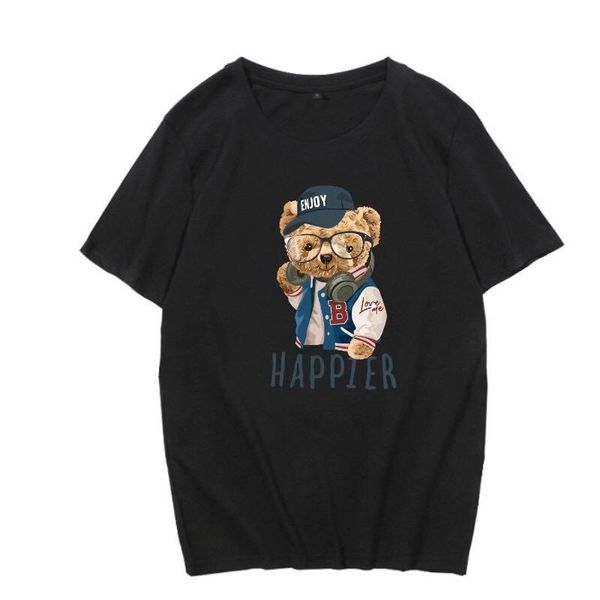 women's t-shirt 2021 summer short sleeve shirts teddy bear cartoons print women 100%cotton tees femme tee, White
women's t-shirt 2021 summer short sleeve shirts teddy bear cartoons print women 100%cotton tees femme tee, White