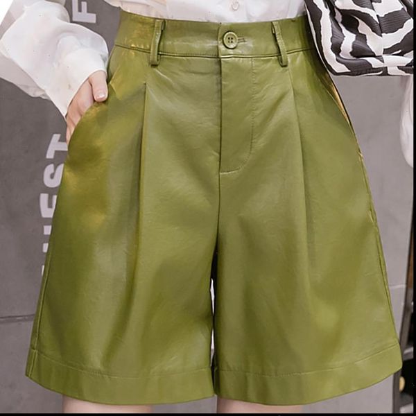 pu leather shorts wide leg faux leather shorts high waist 2020 autumn plus size loose short pants women, White;black
pu leather shorts wide leg faux leather shorts high waist 2020 autumn plus size loose short pants women, White;black