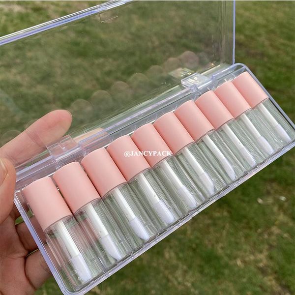 storage bottles & jars 10pcs/pack cute makeup tools mini pink round lipgloss tube clear diy lipstick lip containers with box
storage bottles & jars 10pcs/pack cute makeup tools mini pink round lipgloss tube clear diy lipstick lip containers with box