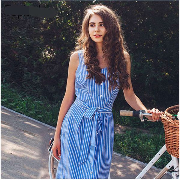 popular mid 2021 women's cotton suspender skirt stripe lace up length dress hot, White;black
popular mid 2021 women's cotton suspender skirt stripe lace up length dress hot, White;black