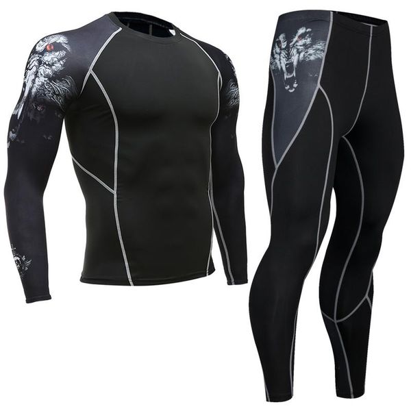 men's tracksuits wolf head 3d printing set compression + leggings base capa crossfit fitness brand mma long-sleeved t-shirt, Gray
men's tracksuits wolf head 3d printing set compression + leggings base capa crossfit fitness brand mma long-sleeved t-shirt, Gray