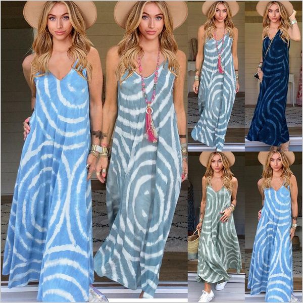 casual dresses boho women v-neck long beach dress summer sleeveless printed maxi ladies loose sundress spaghetti strap, Black;gray
casual dresses boho women v-neck long beach dress summer sleeveless printed maxi ladies loose sundress spaghetti strap, Black;gray