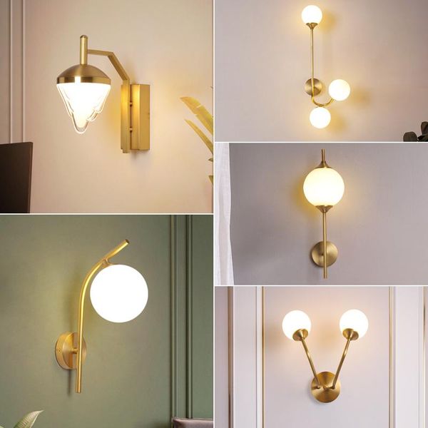 modern led copper wall light modern gold glass ball sconce lamp decoration for corridor aisle corner indoor lighting fixtures
modern led copper wall light modern gold glass ball sconce lamp decoration for corridor aisle corner indoor lighting fixtures
