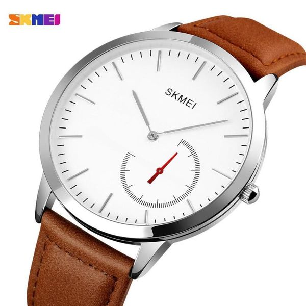 wristwatches skmei casual mens watches male clocks 2021 leather strap quartz business watch gift relogio masculino 1676, Slivery;brown
wristwatches skmei casual mens watches male clocks 2021 leather strap quartz business watch gift relogio masculino 1676, Slivery;brown