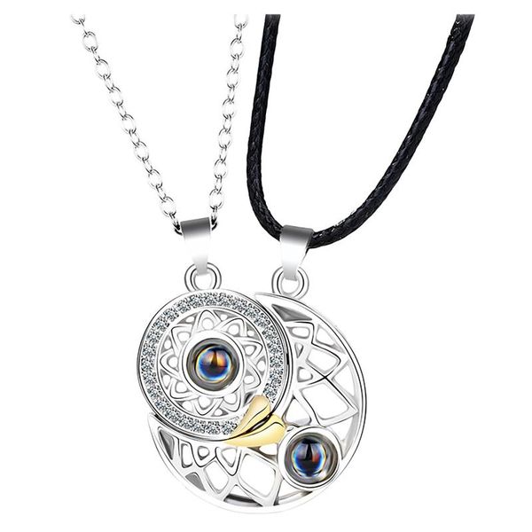 pendant necklaces sun moon i love you projection couples wedding birthday jewelry 100 languages necklace gifts, Silver
pendant necklaces sun moon i love you projection couples wedding birthday jewelry 100 languages necklace gifts, Silver
