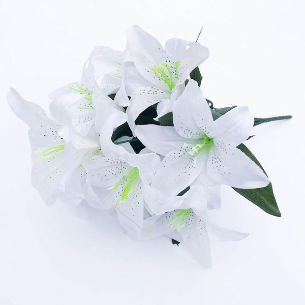 decorative flowers & wreaths 10 heads office home fake lily bouquet artificial flower garden el crafts valentine's day gift party easte
decorative flowers & wreaths 10 heads office home fake lily bouquet artificial flower garden el crafts valentine's day gift party easte