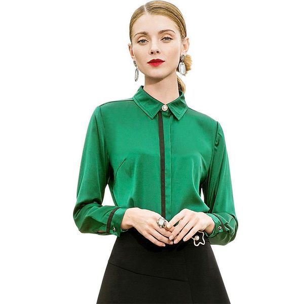 women's blouses & shirts real pure silk spring summer shirt blouse women clothes 2021 korean vintage womens and roupa feminina zt2323, White
women's blouses & shirts real pure silk spring summer shirt blouse women clothes 2021 korean vintage womens and roupa feminina zt2323, White