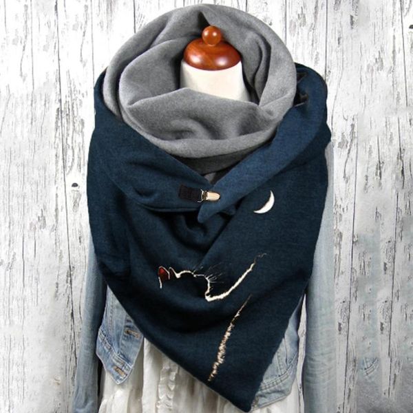 scarves fashion winter scarf women cat playing back view printing szalik comfortable button soft wrap casual warm shawls, Blue;gray
scarves fashion winter scarf women cat playing back view printing szalik comfortable button soft wrap casual warm shawls, Blue;gray