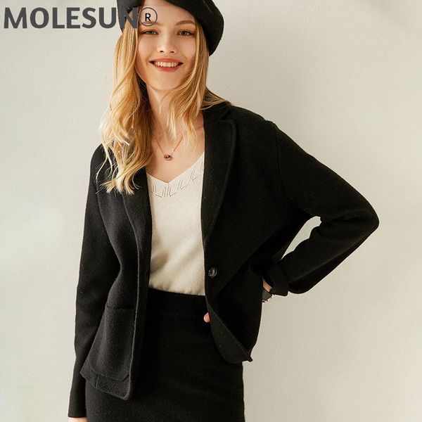 women's jackets 2021 autumn/winter cashmere cardigan short solid-color suit knitted coat versatile thickened jacket, Black;brown
women's jackets 2021 autumn/winter cashmere cardigan short solid-color suit knitted coat versatile thickened jacket, Black;brown