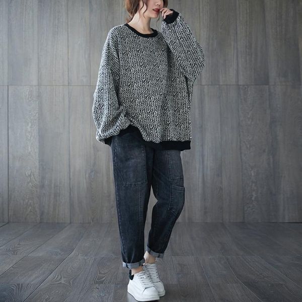women's hoodies & sweatshirts oversized vogue prints baggy thick women 2021 winter batwing o-neck casual trend hip hop streetwear haraj, Black
women's hoodies & sweatshirts oversized vogue prints baggy thick women 2021 winter batwing o-neck casual trend hip hop streetwear haraj, Black
