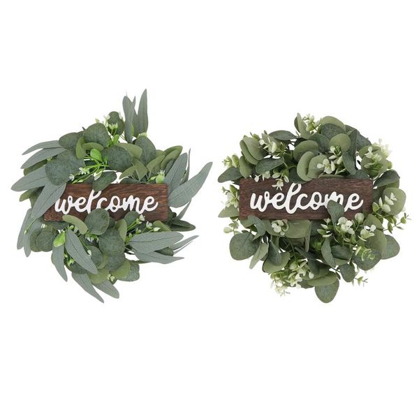 decorative flowers & wreaths round welcone sign wreath eucalyptus garland for front door ing decor
decorative flowers & wreaths round welcone sign wreath eucalyptus garland for front door ing decor