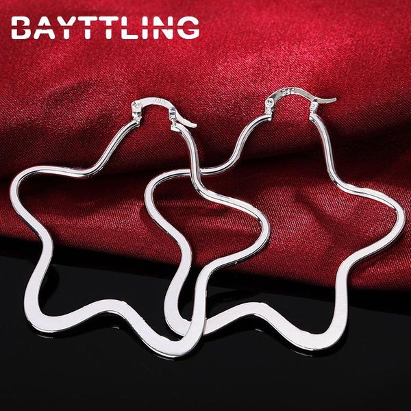 hoop & huggie bayttling 925 sterling silver romantic five-pointed star 55mm big earrings for woman fashion luxury gift wedding jewelry, Golden;silver
hoop & huggie bayttling 925 sterling silver romantic five-pointed star 55mm big earrings for woman fashion luxury gift wedding jewelry, Golden;silver