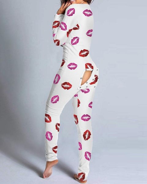 women's jumpsuits & rompers stylish lady lips printed and 2021 spring autumn women long sleeve functional buttoned flap adults pajamas, Black;white
women's jumpsuits & rompers stylish lady lips printed and 2021 spring autumn women long sleeve functional buttoned flap adults pajamas, Black;white