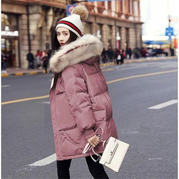 winter jacket women 2021 middle long cotton-padded jackets big fur hooded collar parkas thicken warm winter coat female, Black
winter jacket women 2021 middle long cotton-padded jackets big fur hooded collar parkas thicken warm winter coat female, Black