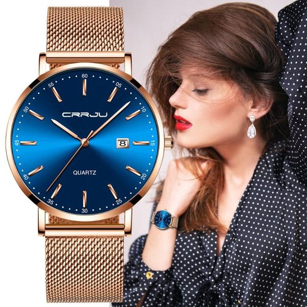 wristwatches 2021 crrju women watches casual dress quartz watch ladies steel waterproof relogio feminino, Slivery;brown
wristwatches 2021 crrju women watches casual dress quartz watch ladies steel waterproof relogio feminino, Slivery;brown