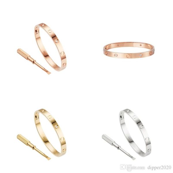 love screw bracelet designer bracelets luxury jewelry women bangle 4 diamond classic titanium steel alloy gold-plated craft gold/silver/rose, Black
love screw bracelet designer bracelets luxury jewelry women bangle 4 diamond classic titanium steel alloy gold-plated craft gold/silver/rose, Black