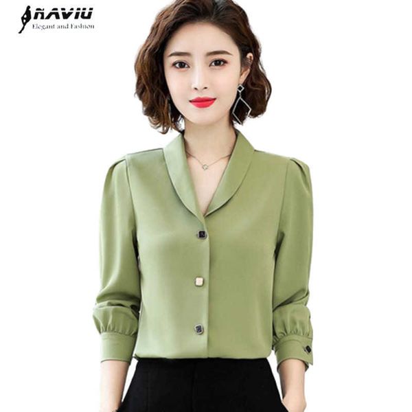 v neck chiffon shirt women fashion casual long sleeve blouses spring loose formal plus size office ladies work 210604, White
v neck chiffon shirt women fashion casual long sleeve blouses spring loose formal plus size office ladies work 210604, White
