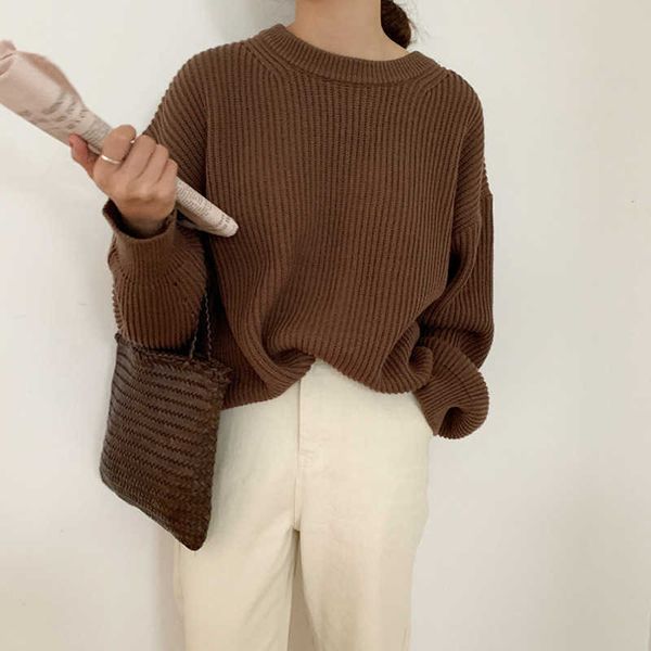 oversized loose women knitted sweaters ladies jumpers o-neck long sleeve sweet pullovers vintage rose green knitwear femme pull 211014, White
oversized loose women knitted sweaters ladies jumpers o-neck long sleeve sweet pullovers vintage rose green knitwear femme pull 211014, White