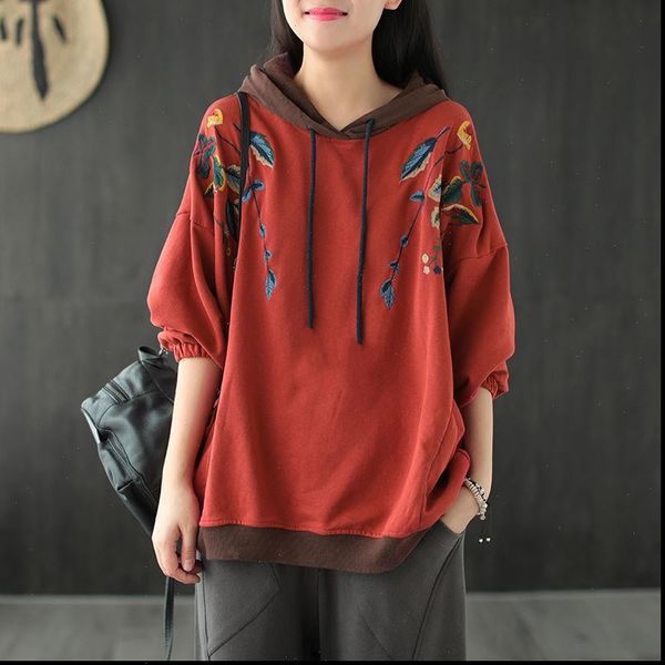 womens vintage sweatshirt hoodie oversized plus size embroidery stitch long sleeve sweat shirt women winter clothes 2021, Black
womens vintage sweatshirt hoodie oversized plus size embroidery stitch long sleeve sweat shirt women winter clothes 2021, Black