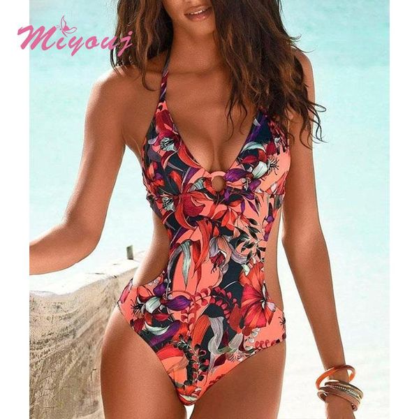 summer flower print bathing suits hollow bodysuit push up women's swimwear halter one piece suits bandage swimsuit beach
summer flower print bathing suits hollow bodysuit push up women's swimwear halter one piece suits bandage swimsuit beach
