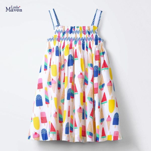 girl's dresses little maven 2021 summer dress baby girls lovely ice-cream sleeveless print pretty for kids girl 2 to 7 years old, Red;yellow
girl's dresses little maven 2021 summer dress baby girls lovely ice-cream sleeveless print pretty for kids girl 2 to 7 years old, Red;yellow