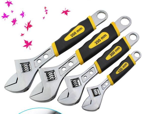 hand tools r'deer tool dual color soft rubber handle high carbon steel ferronickel alloy adjustable wrench with scale 6" 8" 1
hand tools r'deer tool dual color soft rubber handle high carbon steel ferronickel alloy adjustable wrench with scale 6" 8" 1
