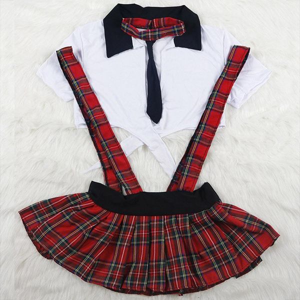 women's uniform maid lingerie schoolgirls role cosplay fancy dress outfits plaid clothes sets feather costume, Gray
women's uniform maid lingerie schoolgirls role cosplay fancy dress outfits plaid clothes sets feather costume, Gray