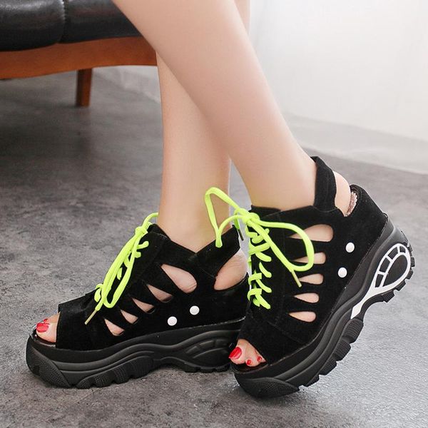 platform sandals wedges shoes for women heels gladiator sandals women shoes casual lace up heel 10cm flock platform, Black
platform sandals wedges shoes for women heels gladiator sandals women shoes casual lace up heel 10cm flock platform, Black