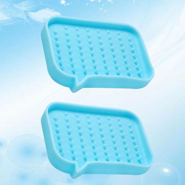 2pcs silicone soap stands soap draining dishes household drainer storage tray for bathroom kitchen
2pcs silicone soap stands soap draining dishes household drainer storage tray for bathroom kitchen