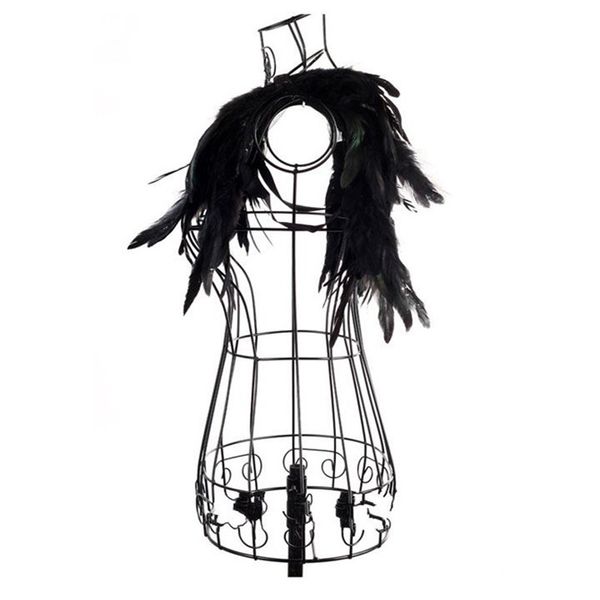 womens show stage accessory dance costume with feather shoulder for singers black, Black;red
womens show stage accessory dance costume with feather shoulder for singers black, Black;red