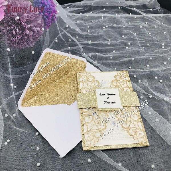 greeting cards 50pcs glitter lace love heart wedding invitation set envelope belly band four-fold pocket invites decoration supply
greeting cards 50pcs glitter lace love heart wedding invitation set envelope belly band four-fold pocket invites decoration supply