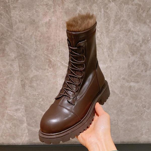 boots women fashion winter warm round toe lace up comfy furry casual sneakers outdoor shoes, Black
boots women fashion winter warm round toe lace up comfy furry casual sneakers outdoor shoes, Black