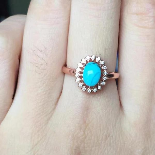 cluster rings fashion turquoise ring 925 sterling silver fine jewelry natural and real, Golden;silver
cluster rings fashion turquoise ring 925 sterling silver fine jewelry natural and real, Golden;silver