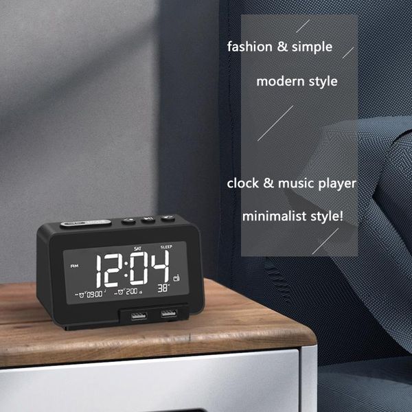 radio 1pcs k5 wireless speaker portable usb charging audio system with 2 ports hd lcd digital alarm clock stepless dimming
radio 1pcs k5 wireless speaker portable usb charging audio system with 2 ports hd lcd digital alarm clock stepless dimming