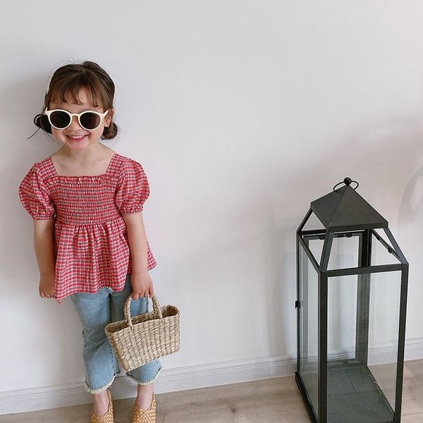 shirts baby girls fashion square collar plaid doll blouses 2021 kids puff-sleeved cute clothes, White;black
shirts baby girls fashion square collar plaid doll blouses 2021 kids puff-sleeved cute clothes, White;black