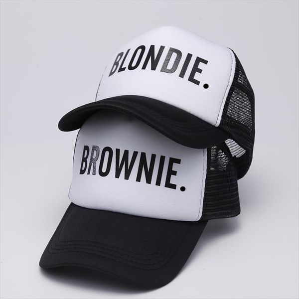 blondie brownie baseball caps trucker mesh cap women for girlfriends her bill hip hop snapback hat gorras, Blue;gray
blondie brownie baseball caps trucker mesh cap women for girlfriends her bill hip hop snapback hat gorras, Blue;gray