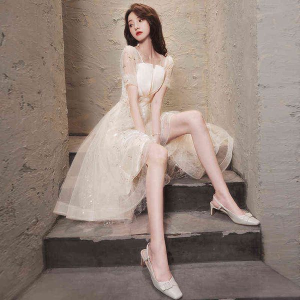 luxury street style dresses champagne evening 2021 summer banquet fairy small temperament bridmaid dr, Black;pink
luxury street style dresses champagne evening 2021 summer banquet fairy small temperament bridmaid dr, Black;pink