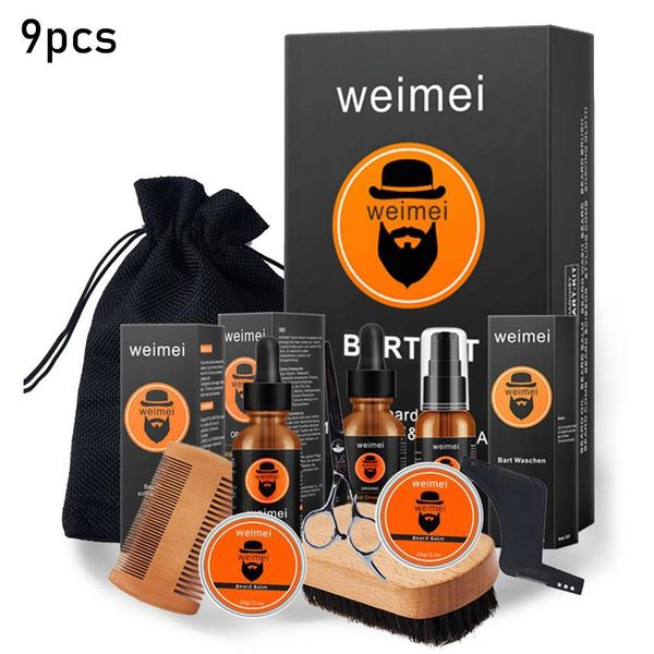 9pcs/set barbe beard growth kit hair growth enhancer beard growth essentital oil beard care setscouts
9pcs/set barbe beard growth kit hair growth enhancer beard growth essentital oil beard care setscouts