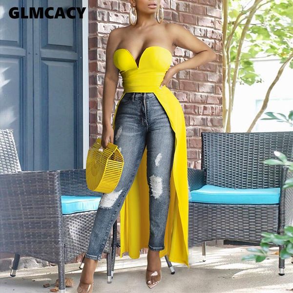 women's blouses & shirts women sleeveless blouse solid slim dip hem long style backless chic streetwear fashion, White
women's blouses & shirts women sleeveless blouse solid slim dip hem long style backless chic streetwear fashion, White