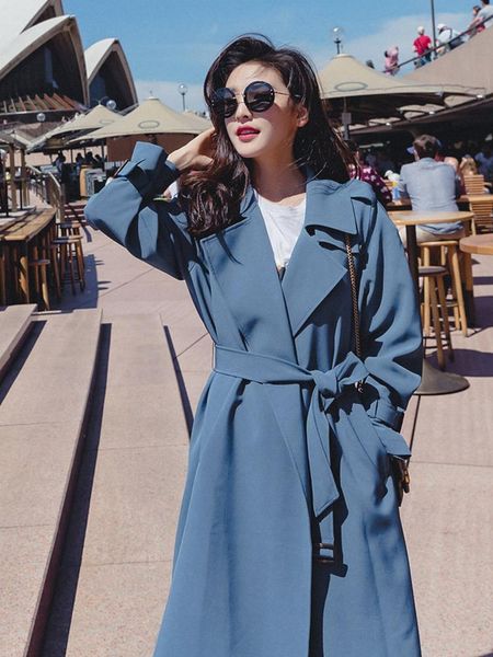 women's trench coats fitaylor turndown collar autumn long jacket women slim belt cloak vintage windbreaker business outwear blue coat, Tan;black
women's trench coats fitaylor turndown collar autumn long jacket women slim belt cloak vintage windbreaker business outwear blue coat, Tan;black
