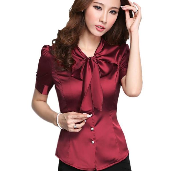 2021 plus size 4xl 5xl short sleeve bow tie collar satin shirts women office work satin short shirts lady plus size satin, White
2021 plus size 4xl 5xl short sleeve bow tie collar satin shirts women office work satin short shirts lady plus size satin, White