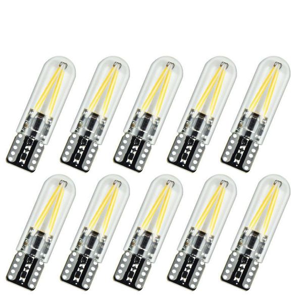 10pcs/lot t10 cob 2w turn signal light 170lm car light dc12-24v led wedge bulbs filament glass shell w5w auto white ice-blue red
10pcs/lot t10 cob 2w turn signal light 170lm car light dc12-24v led wedge bulbs filament glass shell w5w auto white ice-blue red