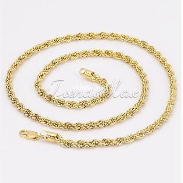 wholesale - 3/4/5/ 24k gold plated necklace chain rope mens womens chain gf jewelry gnm28, Silver
wholesale - 3/4/5/ 24k gold plated necklace chain rope mens womens chain gf jewelry gnm28, Silver