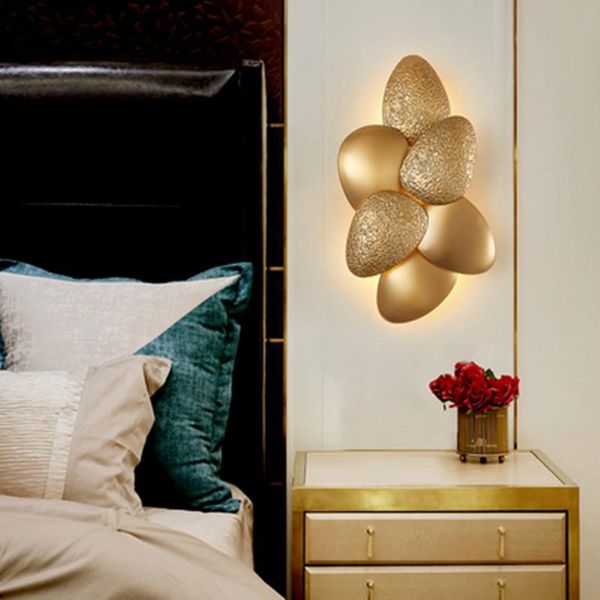 wall lamps modern design led lamp for living room luxury gold bedroom bedside sconce light fixtures shell shape home decoration
wall lamps modern design led lamp for living room luxury gold bedroom bedside sconce light fixtures shell shape home decoration